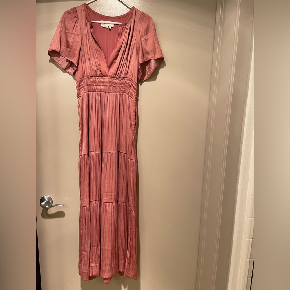 Anthropologie Somerset maxi dress blush pink XS